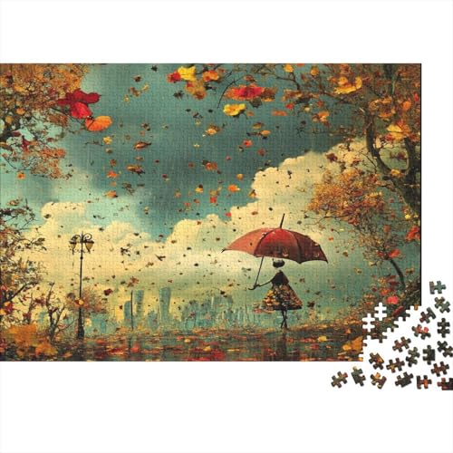 Herbst Puzzle Saison Puzzel 1000pcs Erwachsenenpuzzle Puzzel Lernspiel Herausforderung Spielzeug 1000 Teile Für Erwachsene Und Kinder Ab 14 Jahren 1000pcs (75x50cm) von OFLAMIRUX