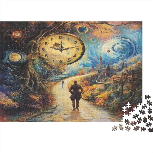 Jenseits von Zeit und Raum Puzzles 1000-teilige Erwachsenenpuzzle Puzzel Lernspiel Herausforderung Spielzeug Space-Zeit 1000 Puzzle Für Erwachsene Und Kinder Ab 14 Jahren 1000pcs (75x50cm) von OFLAMIRUX