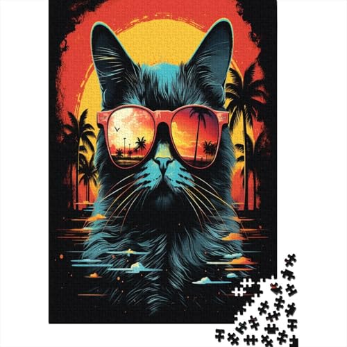 Kat 1000 Teile Puzzle, Puzzles Für Erwachsene, 1000 Teile Puzzlespiel Für Jugendliche & Erwachsene Puzzlespiel Puzzel 1000pcs (75x50cm) von OFLAMIRUX