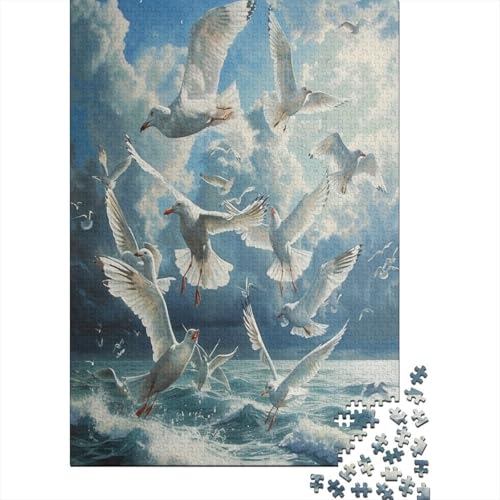 Möwe Puzzle 1000 Teile,Puzzle Für Erwachsene, Impossible Puzzle, GesKükenlichkeitsspiel Für Die Ganze Familie,Puzzle Legespiel- Erwachsenenpuzzle Puzzel 1000pcs (75x50cm) von OFLAMIRUX