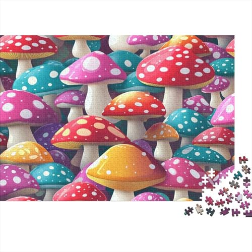 Pilze Puzzle 1000 Pilz Puzzle Für Erwachsene Lernspiel Lernspiel Herausforderung Spielzeug 1000-teilige Für Erwachsene Und Kinder Ab 14 Jahren 1000pcs (75x50cm) von OFLAMIRUX