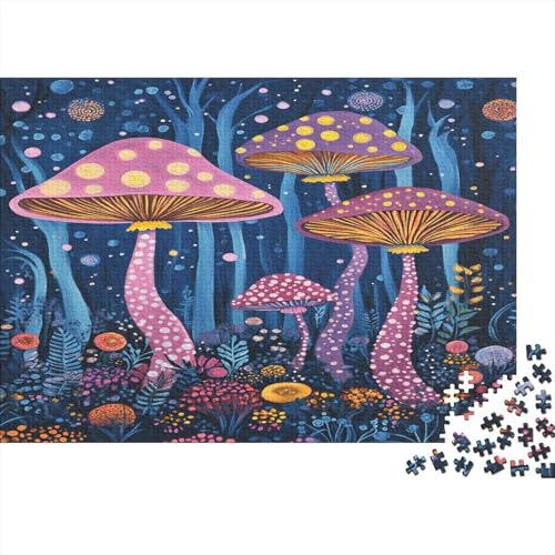 Pilze Puzzle 1000-teilige Puzzles Für Erwachsene Lernspiel Herausforderung Spielzeug Pilz Puzzel 1000pcs Für Erwachsene Und Kinder Ab 14 Jahren 1000pcs (75x50cm) von OFLAMIRUX