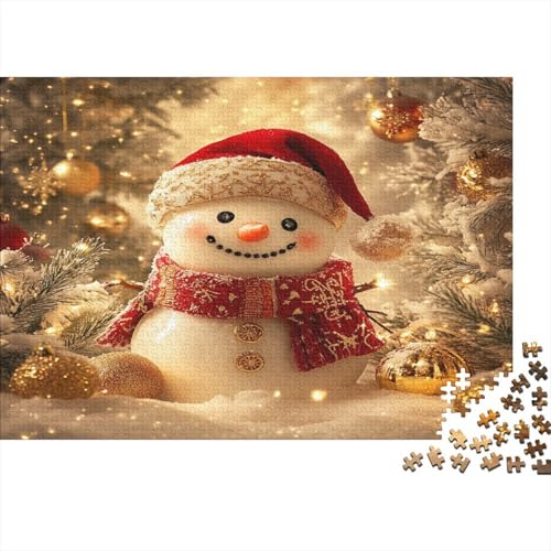 Snowman Puzzles 1000 Teile Für Erwachsene Lernspiel Lernspiel Herausforderung Spielzeug Christmas Puzzel 1000pcs Für Erwachsene Und Kinder Ab 14 Jahren 1000pcs (75x50cm) von OFLAMIRUX