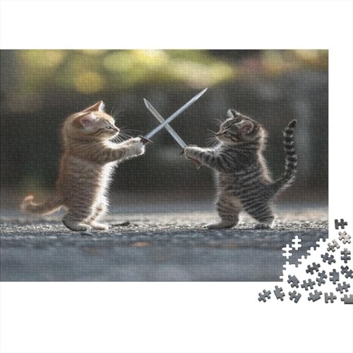 Tier Puzzle Kung Fu Puzzel 1000pcs Für Erwachsene Lernspiel Lernspiel Herausforderung Spielzeug 1000-teilige Für Erwachsene Und Kinder Ab 14 Jahren 1000pcs (75x50cm) von OFLAMIRUX