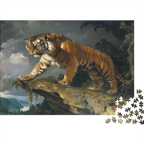 Tiger Puzzle 1000 Teile Puzzle Für Erwachsene Und Kinder Ab 14 Jahren Puzzel 1000pcs (75x50cm) von OFLAMIRUX