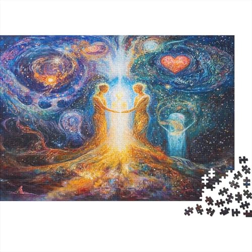 Verbundene Seelen Puzzle 1000-teilige Erwachsenenpuzzle Puzzel Lernspiel Herausforderung Spielzeug Zwei Seelen 1000 Puzzle Für Erwachsene Und Kinder Ab 14 Jahren 1000pcs (75x50cm) von OFLAMIRUX