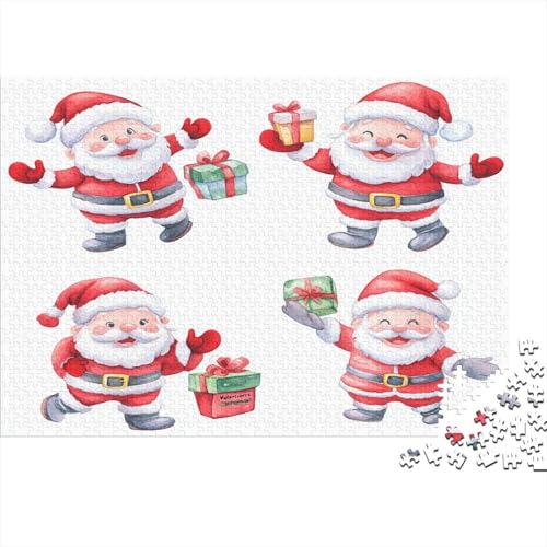 Weihnachten Puzzle Weihnachtsmann Puzzel 1000pcs Erwachsenenpuzzle Puzzel Lernspiel Herausforderung Spielzeug 1000 Teile Für Erwachsene Und Kinder Ab 14 Jahren 1000pcs (75x50cm) von OFLAMIRUX