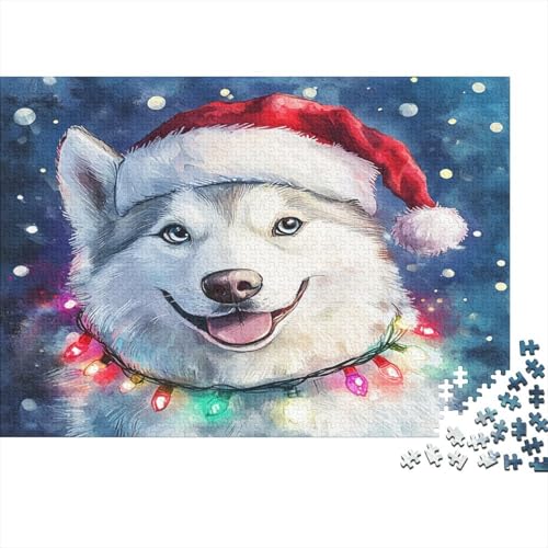 Weihnachtspuppe Puzzle 1000-teilige Für Erwachsene Lernspiel Lernspiel Herausforderung Spielzeug Hund Puzzel 1000pcs Für Erwachsene Und Kinder Ab 14 Jahren 1000pcs (75x50cm) von OFLAMIRUX