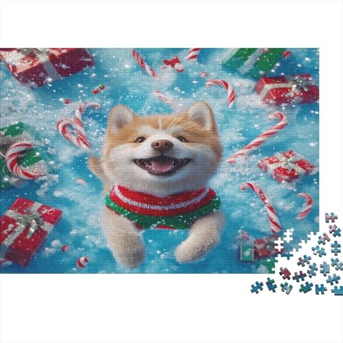 Weihnachtspuppe Puzzles 1000 Teile Für Erwachsene Lernspiel Lernspiel Herausforderung Spielzeug 1000-teilige Für Erwachsene Und Kinder Ab 14 Jahren 1000pcs (75x50cm) von OFLAMIRUX