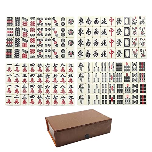 OGLYZMKW Mini chinesisches Mahjong Spiel Set, Travel Mahjong Mahjong Game 149PCS/Set Travel Mini Mahjong Set Kids Family Adults von OGLYZMKW