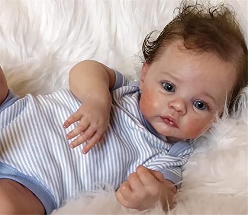 OHIJGN Lifelike Reborn Dolls Girls 20 Inch Reborn Baby Doll Handmade Reborn Babies Soft Body She Looks and Feels Just Like A Real Life Baby Eyes Open von OHIJGN