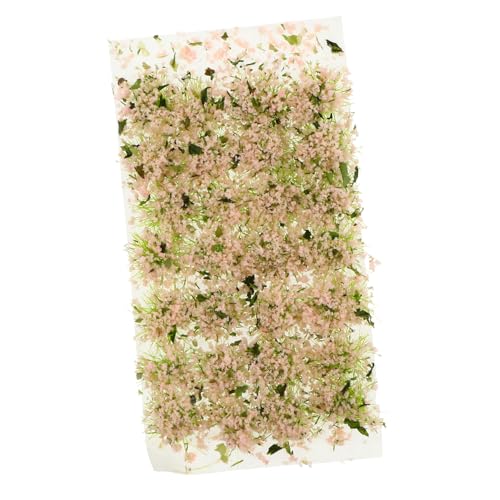 1 Schachtel Sandtisch DIY Material Mini-Fake-Pflanze Grün Buschig Modell Grasbüschel Statische Blumenbüschel Grasbüschel Miniatur Mini-dekor Miniatur-blumenbüschel Rosa Plastik OHPHCALL von OHPHCALL