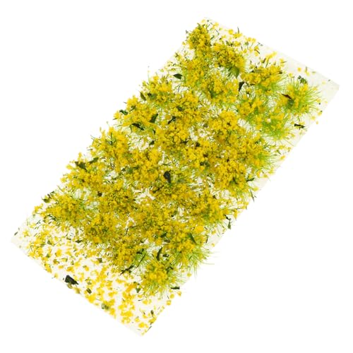 OHPHCALL 1 Schachtel sandtisch DIY Material Blütenbüschel Mini-Pflanzen Sandtischblume Zimmerpflanzen Mini-Dekor kunstpflanze kunstplflanze Gefälschte Pflanzen Miniatur-Dekor Plastik Yellow von OHPHCALL