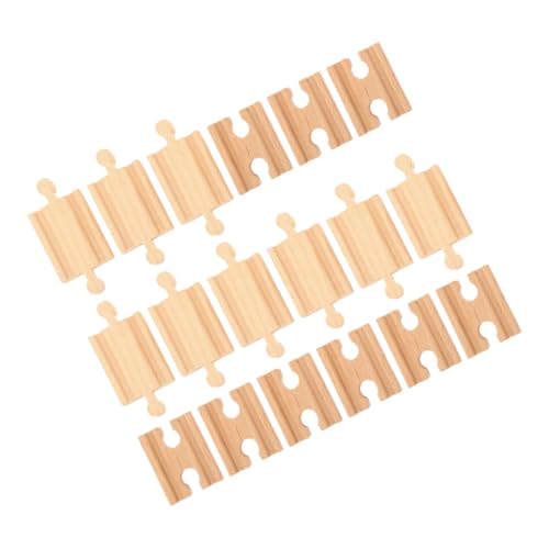 OHPHCALL 18 Stücke Holz Zug Eisenbahn Tracks Holzeisenbahnschienen Zubehör Spielzeug für Kinder ab 3 Jahren Robuste und Langlebige Gleise für Kreative Selbstgemacht Projekte OHPHCALL 18 Stücke Holz Zug Eisenbahn Tracks Holzeisenbahnschienen Zubehör Spielzeug für Kinder ab 3 Jahren Robuste und Langlebige Gleise für Kreative Selbstgemacht Projekte von OHPHCALL