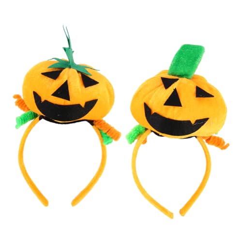 OHPHCALL 2st Kürbis-ball-stirnband Kürbis-kopfschmuck Halloween-stirnband Halloween-party-haar-accessoires Halloween-stirnbänder Halloween-partyzubehör Party-haarreifen Stoff von OHPHCALL