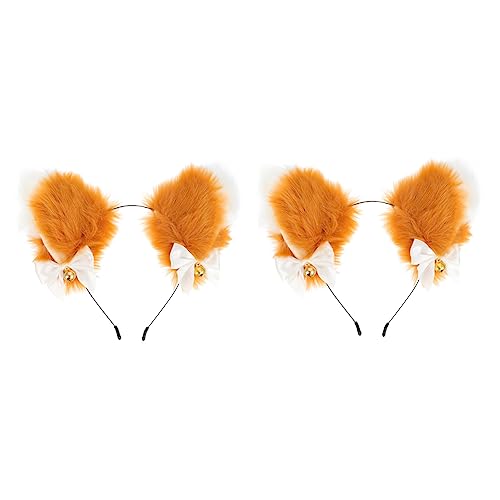 OHPHCALL üße Tierohren Haarschmuck Für Cosplay Anime Haarreif Mit üsch Katze Und Fuchs Ohren Niedliche Haaraccessoires Für Frauen Ideal Für Kostümpartys Und Events von OHPHCALL