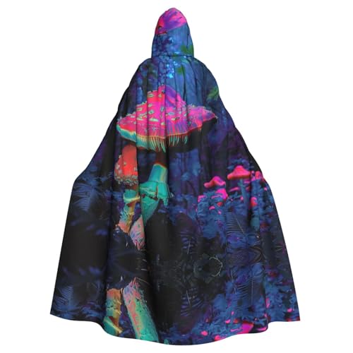 OIBNKCN Fantasy Magic Mushroom Suitable for both men and women, adult hooded robes, cloaks, knights, stylish and cool role-playing costumes von OIBNKCN