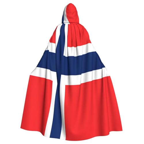 OIBNKCN Kapuzenumhang mit norwegischer Flagge für Damen und Herren, langlebiger und stilvoller schwarzer Umhang mit Kapuze für Halloween, Cosplay und mehr. OIBNKCN Kapuzenumhang mit norwegischer Flagge für Damen und Herren, langlebiger und stilvoller schwarzer Umhang mit Kapuze für Halloween, Cosplay und mehr. von OIBNKCN