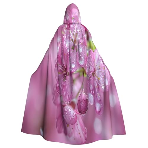 OIBNKCN Kapuzenumhang mit rosa lila Blumen für Damen und Herren, langlebiger und stilvoller schwarzer Umhang mit Kapuze für Halloween, Cosplay und mehr. OIBNKCN Kapuzenumhang mit rosa lila Blumen für Damen und Herren, langlebiger und stilvoller schwarzer Umhang mit Kapuze für Halloween, Cosplay und mehr. von OIBNKCN