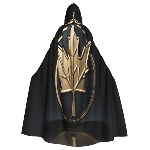 OIBNKCN Metall-Ahornblatt-Kapuzenumhang für Damen und Herren, langlebiger und stilvoller schwarzer Umhang mit Kapuze für Halloween, Cosplay und mehr. OIBNKCN Metall-Ahornblatt-Kapuzenumhang für Damen und Herren, langlebiger und stilvoller schwarzer Umhang mit Kapuze für Halloween, Cosplay und mehr. von OIBNKCN