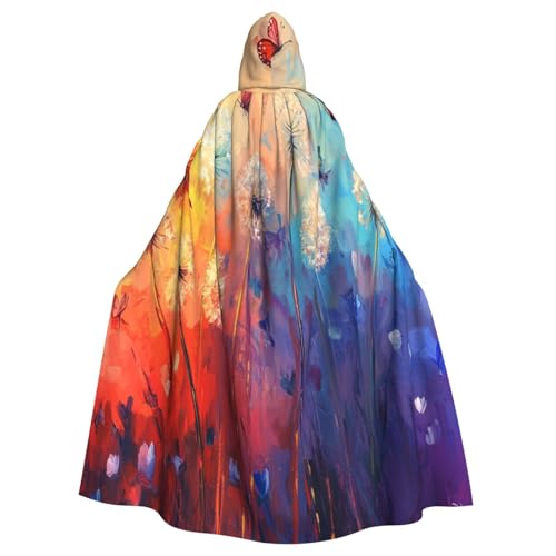 OIBNKCN Pusteblume und Schmetterling Kapuzenumhang für Männer und Frauen, langlebiger und stilvoller schwarzer Umhang mit Kapuze für Halloween, Cosplay und mehr OIBNKCN Pusteblume und Schmetterling Kapuzenumhang für Männer und Frauen, langlebiger und stilvoller schwarzer Umhang mit Kapuze für Halloween, Cosplay und mehr von OIBNKCN