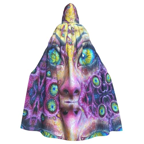 OIBNKCN The Eye Fear Suitable for both men and women, adult hooded robes, cloaks, knights, stylish and cool role-playing costumes von OIBNKCN