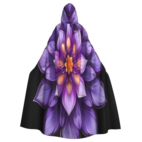 OIBNKCN Umhang mit lila Blumen und Kapuze für Damen und Herren, langlebiger und stilvoller schwarzer Umhang mit Kapuze für Halloween, Cosplay und mehr. OIBNKCN Umhang mit lila Blumen und Kapuze für Damen und Herren, langlebiger und stilvoller schwarzer Umhang mit Kapuze für Halloween, Cosplay und mehr. von OIBNKCN