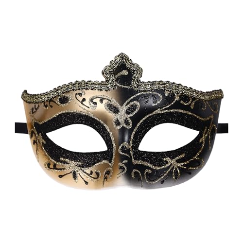 Oidea Maskerade Maske für Herren: Vintage Venezianische Maske Halloween Karneval Mascarade Ball Kostüm Abschlussball Party Masken für Männer und Frauen Schwarz Oidea Maskerade Maske für Herren: Vintage Venezianische Maske Halloween Karneval Mascarade Ball Kostüm Abschlussball Party Masken für Männer und Frauen Schwarz von OIDEA