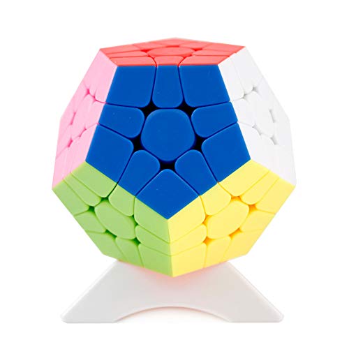 OJIN Mr.M 12 Oberfläche 3x3 Megaminx M Dodekaederwürfel Gigaminx Megaminx Mattierte Oberfläche Glattes Drehpuzzle Würfel Glattes Puzzle mit einem Würfelstativ(Stickerless) von Kindpack