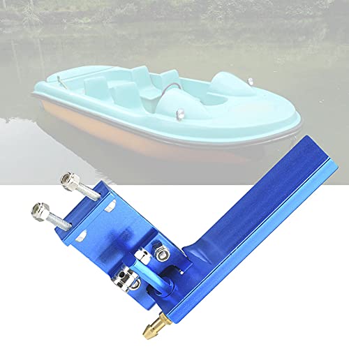 OKAT Aluminium RC Ruder, RC Bootszubehör, Hochfestes Methanolboot Elektroboot für RC Rennboot Modell Marine Boot Lenkung und Motor Wasserkühlung Design(Blau, 75 mm) von OKAT