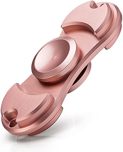 OKCS Alu Fidget Toy Hand Spinner Handspielzeug Fingerspinner, Stress lösen und Konzentration fördern für Jung und Alt - Rose von OKCS