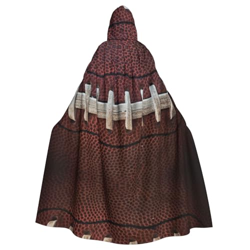 OKFSTY American Football Laces Printing Erwachsenen-Halloween-Umhang mit Kapuze, 140 cm Länge, geeignet für Maskerade-Kostüme, Comic-Con OKFSTY American Football Laces Printing Erwachsenen-Halloween-Umhang mit Kapuze, 140 cm Länge, geeignet für Maskerade-Kostüme, Comic-Con von OKFSTY