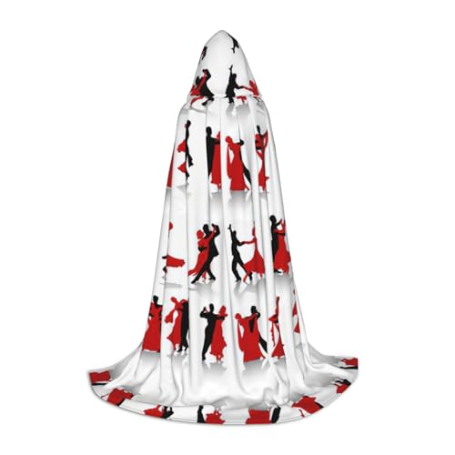 OKFSTY Ballsaal-Tanz-Druck, Kapuzenumhang für Teenager, Halloween-Kapuzenumhang für Jugendliche, geeignet für Themenpartys, Comic-Con OKFSTY Ballsaal-Tanz-Druck, Kapuzenumhang für Teenager, Halloween-Kapuzenumhang für Jugendliche, geeignet für Themenpartys, Comic-Con von OKFSTY