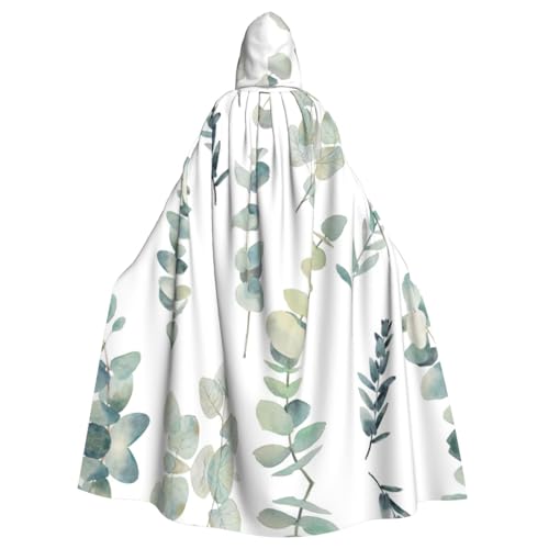OKFSTY Erwachsenen-Umhang mit Eukalyptusblättern, großer Kapuzenumhang, 140 cm Länge, geeignet für Maskerade-Kostüme, Comic-Con OKFSTY Erwachsenen-Umhang mit Eukalyptusblättern, großer Kapuzenumhang, 140 cm Länge, geeignet für Maskerade-Kostüme, Comic-Con von OKFSTY