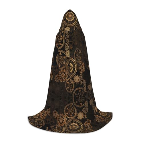 OKFSTY Gears Clock Kapuzenumhang für Teenager, Bronze, Jahrhundertdruck, Halloween-Kapuzenumhang für Jugendliche, geeignet für Themenpartys, Comic-Con OKFSTY Gears Clock Kapuzenumhang für Teenager, Bronze, Jahrhundertdruck, Halloween-Kapuzenumhang für Jugendliche, geeignet für Themenpartys, Comic-Con von OKFSTY