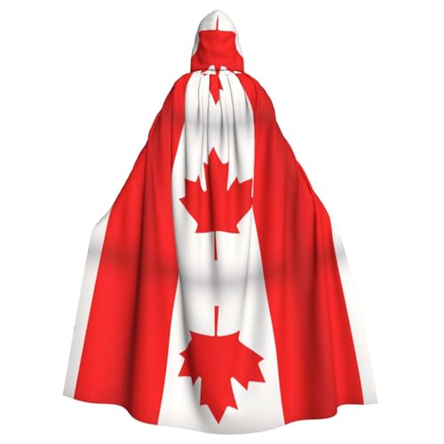 OKFSTY Halloween-Umhang mit kanadischer Flagge, groß, 140 cm Länge, geeignet für Maskerade-Kostüme, Comic-Con OKFSTY Halloween-Umhang mit kanadischer Flagge, groß, 140 cm Länge, geeignet für Maskerade-Kostüme, Comic-Con von OKFSTY