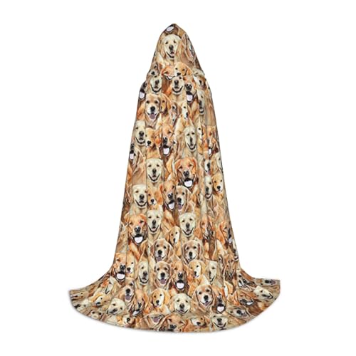 OKFSTY Kapuzenumhang mit Labrador-Retriever-Motiv für Teenager, Halloween-Kapuzenumhang für Jugendliche, geeignet für Themenpartys, Comic-Con OKFSTY Kapuzenumhang mit Labrador-Retriever-Motiv für Teenager, Halloween-Kapuzenumhang für Jugendliche, geeignet für Themenpartys, Comic-Con von OKFSTY