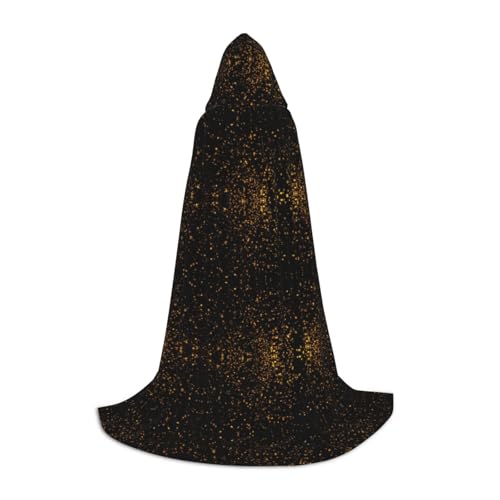 OKFSTY Schwarzer und goldener Tapetendruck-Kapuzenumhang für Teenager, Halloween-Kapuzenumhang für Jugendliche, geeignet für Themenpartys, Comic-Con OKFSTY Schwarzer und goldener Tapetendruck-Kapuzenumhang für Teenager, Halloween-Kapuzenumhang für Jugendliche, geeignet für Themenpartys, Comic-Con von OKFSTY