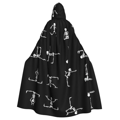 OKFSTY Totenkopf-Yoga-Druck für Erwachsene, Halloween, großer Kapuzenumhang, 140 cm Länge, geeignet für Maskerade-Kostüme, Comic-Con OKFSTY Totenkopf-Yoga-Druck für Erwachsene, Halloween, großer Kapuzenumhang, 140 cm Länge, geeignet für Maskerade-Kostüme, Comic-Con von OKFSTY