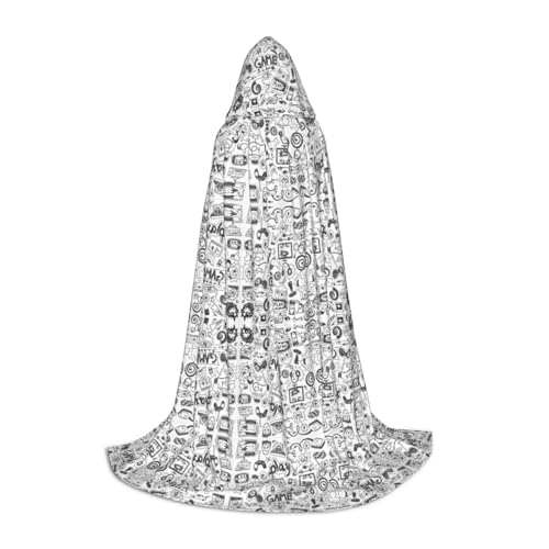 OKFSTY Videospiel-Jungen-Umhang mit Kapuze für Teenager, Halloween-Kapuzenumhang für Jugendliche, geeignet für Themenpartys, Comic-Con OKFSTY Videospiel-Jungen-Umhang mit Kapuze für Teenager, Halloween-Kapuzenumhang für Jugendliche, geeignet für Themenpartys, Comic-Con von OKFSTY