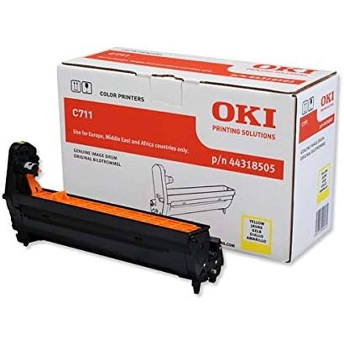 Druckertrommel OKI 44318505 Gelb Schwarz von OKI