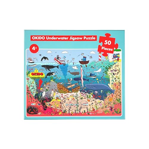 OKIDO Unterwasser-Puzzle, 50 Teile, ab 4 Jahren von OKIDO