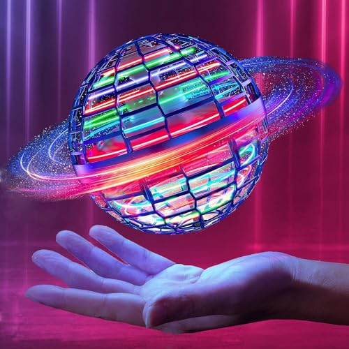 OKKIDY Fliegender Ball, Kinder Spielzeug ab 6 Jahren mit LED Licht, Hand Controlled Hover Ball, Indoor Outdoor Jungen Mädchen 6 7 8 9 10 11 12+ Jahre - Blau 1 von OKKIDY