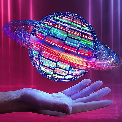 OKKIDY Fliegender Ball, Kinder Spielzeug ab 6 Jahren mit LED Licht, Hand Controlled Hover Ball, Indoor Outdoor Jungen Mädchen 6 7 8 9 10 11 12+ Jahre - Blau 2 von OKKIDY