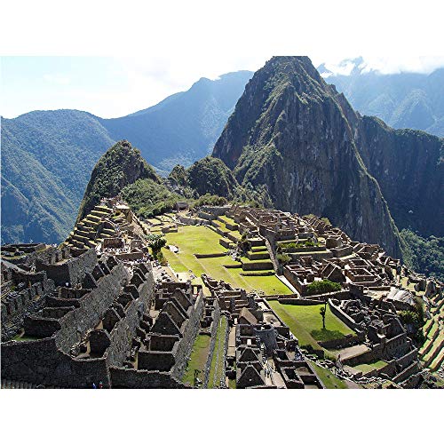 OKOUNOKO Malen Nach Zahlen， Für Erwachsene Anfänger， Machu Picchu Peru， Leinwand Färbung Bilder Modern DIY Kits， Kunst Zimmer Einzigartig Dekor Geschenk， Rahmenlos 40X50Cm von OKOUNOKO