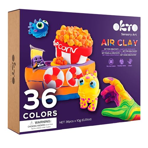 Okto 36 colors set with air clay von OKTO