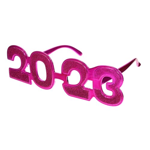 OKUMEYR 1 Paar 2023 Digitale Brille Kreative Brillen Partybrille Der Klasse 2023 Nummer Sonnenbrille Sonnenbrillen Neujahrsparty-brillen Partygeschenke Für Das Neue Jahr Dekor Rosy Stk von OKUMEYR