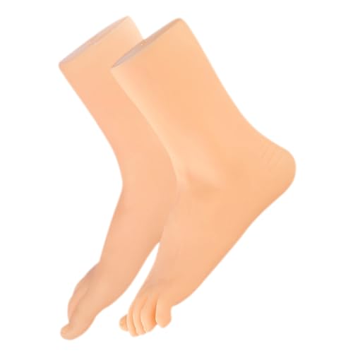 OKUMEYR 1 Paar Fußformkunst Schuhe stützen den Fuß Sockenständer Socken Fuß Schaufensterpuppe Fußpuppe für Socken malerflies Ausstellung Mannequin-Fuß gefälschter Fuß PVC-Emaille von OKUMEYR