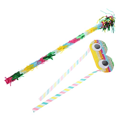 OKUMEYR 1 Satz Piñata spielzeug für kinder kinderspielzeug party zubehör boytoy Pinata Brillenstütze Süßigkeitenspielzeug Pinata-Brille für Kinder Pinata-Stab-Requisite Papier Colorful von OKUMEYR