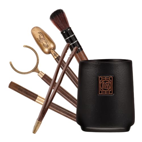 OKUMEYR Elegantes chinesisches Teeservice Kung-Fu-Teetasse Teezeremonie-Zubehör Teelöffel Tee-Tools-Set von OKUMEYR